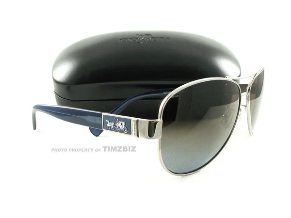 Coach HC7047 L103 Christina Sunglasses - Silver/Blue