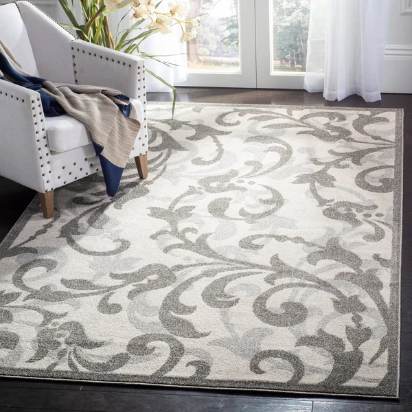 Safavieh 8& x 10& Amherst AMT428K Ivory, Grey Rug