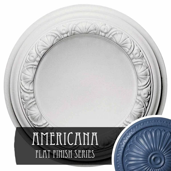 12 1/2x22OD x 1 1/2x22P Carlsbad Ceiling Medallion (Americana)