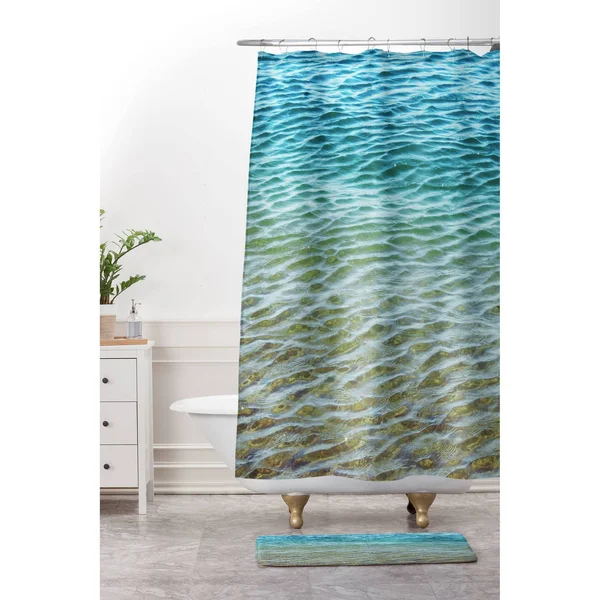 Deny Designs Shannon Clark Ombre Sea Shower Curtain, 69x22 x 72x22