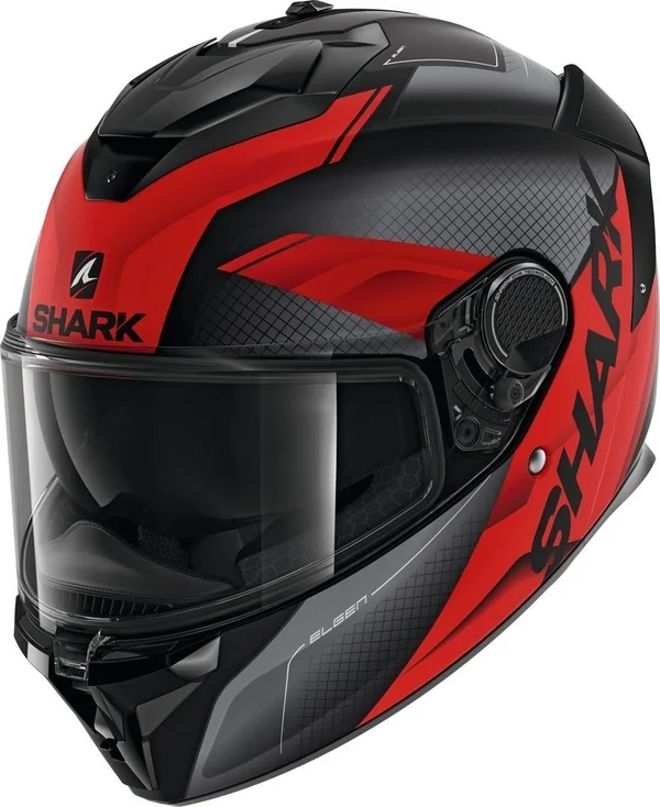 Shark Spartan GT Elgen Helmet, black-red, Size M