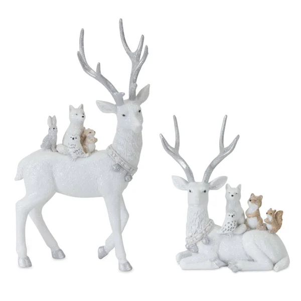 Deer (Set of 2) 7x22H, 11.5x22H Resin