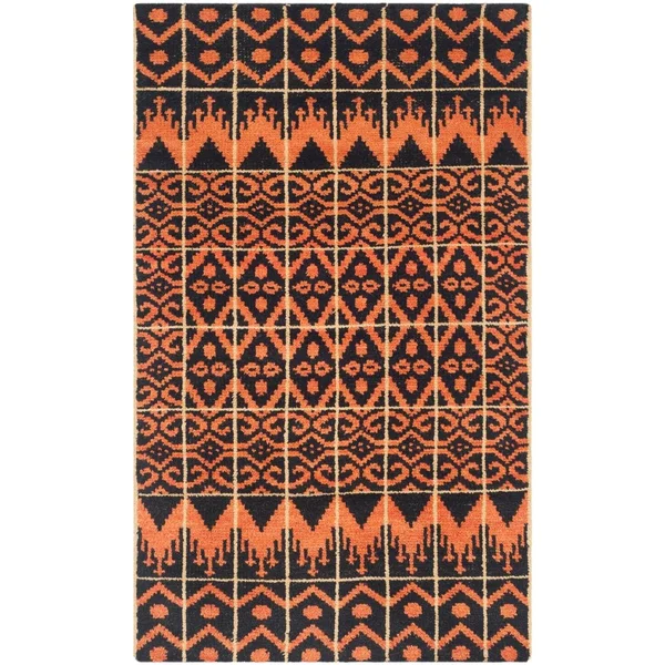 Safavieh Kenya KNY609A Orange, Black 6' x 9' Area Rug
