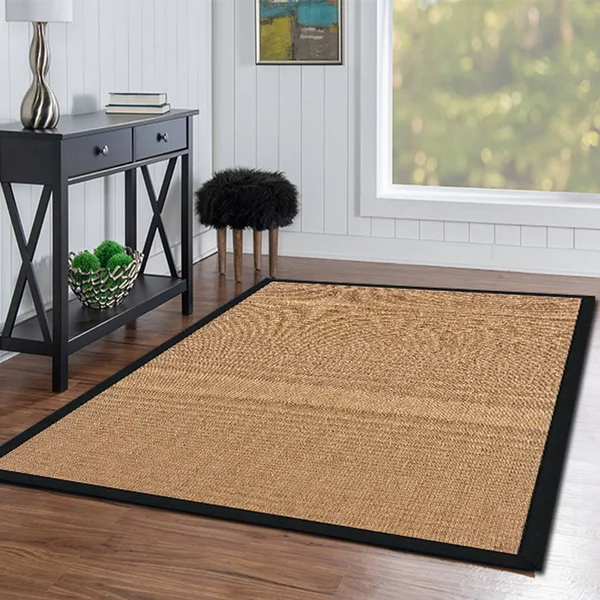 Linon Athena Rug - Black, 5x8 ft