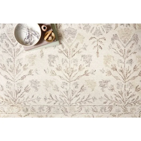 Loloi Norabel NOR-02 Ivory Grey Rug - 8 ft 6 in x 12 ft