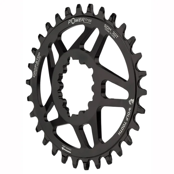 Wolf Tooth Components Drop-Stop Elliptical Chainring: 34T for SRAM GXP Direct Mount