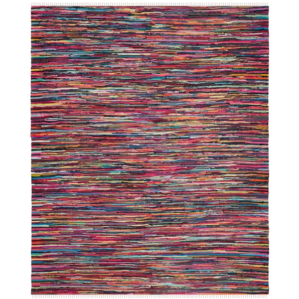 Safavieh Rag Rug Blue/Multi 2 ft. 3 in. x 12 ft. Runner Rug