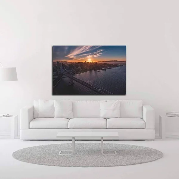 24x22 x 36x22 Sunset Explosion by Bruce Getty Print on Canvas