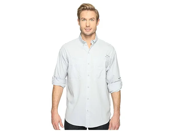 Columbia Men's Tamiami II LS Shirt - Xs - Cool Grey