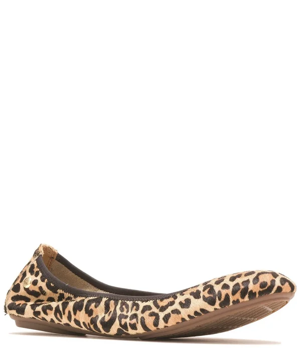 Hush Puppies Women's Chaste Ballet Flat - Size: 7, Leopard Calf Hair
