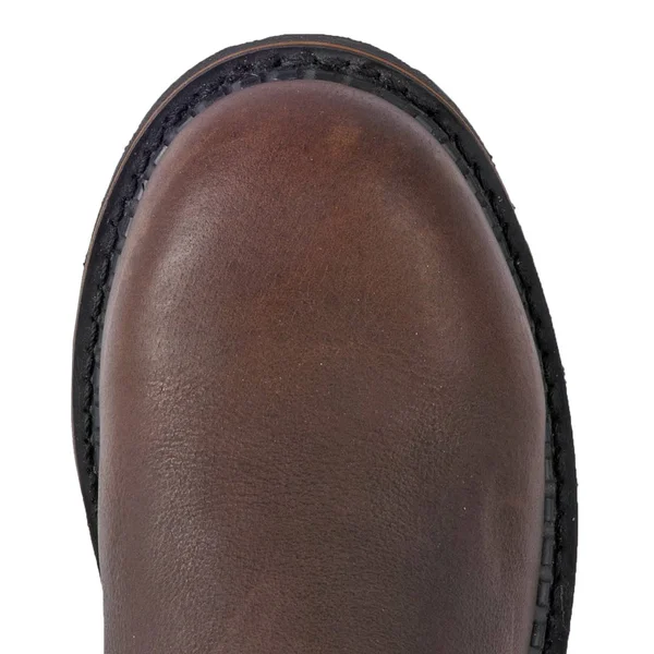 McRae Men's Wellington Work Boots - Dark Brown