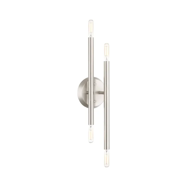 Livex Lighting Soho Brushed Nickel 4-Light Wall Sconce 46771-91