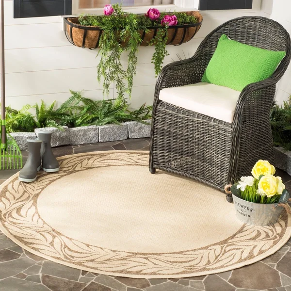 Safavieh Courtyard Area Rug CY1551 Natural - Terra, 6& 7x22 x 9& 6x22