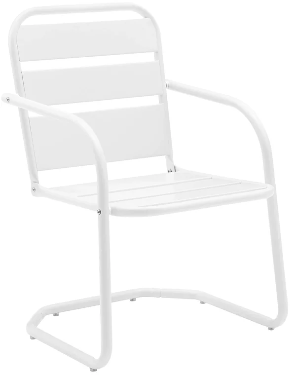 Crosley Brighton Metal Chair Set of 2 - White