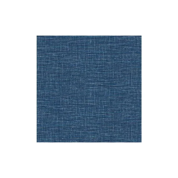 Exhale Denim Faux Grasscloth Wallpaper