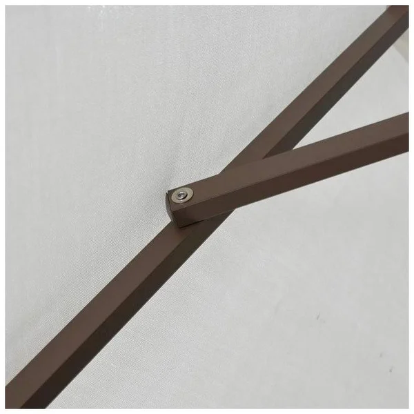 California Umbrella GSPT908117-F71 9 ft. Aluminum Market Umbrella Push Tilt - Bronze-Olefin-Teak
