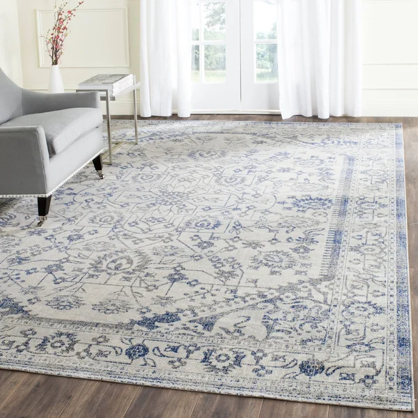 Safavieh Artisan ATN318C 5&1x22 x 7&6x22 Silver - Blue Area Rug