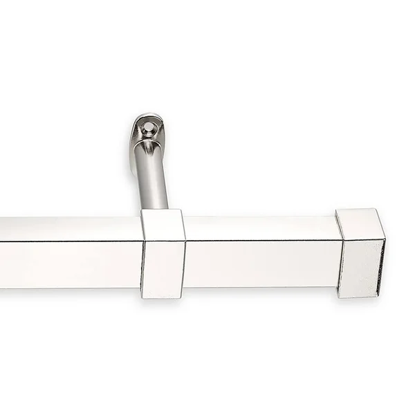 Cambria Metro 42x22 Single Curtain Rod in Polished Nickel