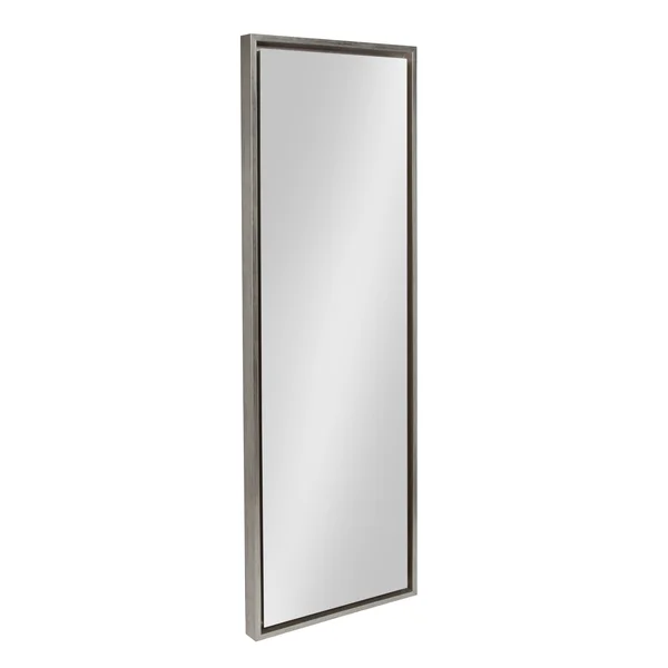 Kate and Laurel Evans Framed Wall Panel Mirror - 16x48, Silver