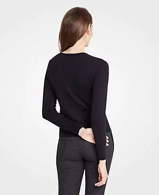 Ann Taylor Ann Cardigan Size Xs Black Women's