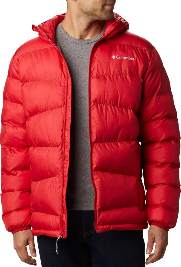 Columbia Men's Fivemile Butte Hooded Jacket, Medium, Mountain Red