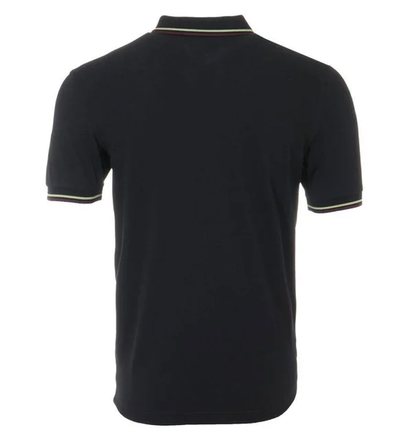 Fred Perry Twin Tipped Polo T Shirt Black