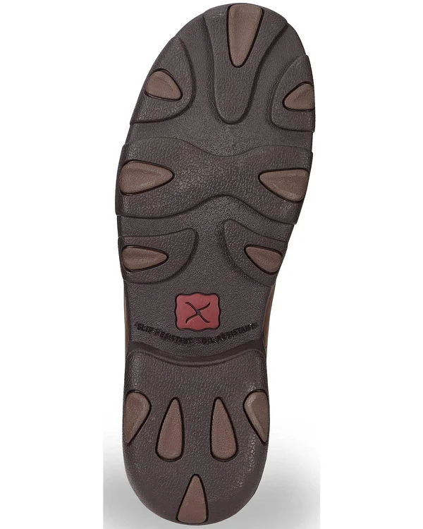 Twisted x Men's MDMST01 Safety Toe Driving Moc, Distressed Saddle Leather
