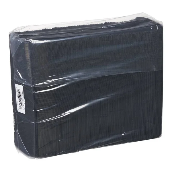 Lapaco 2 Ply Black Dinner Napkin - 15 1/2 x 16 inch - 1000 per CASE.