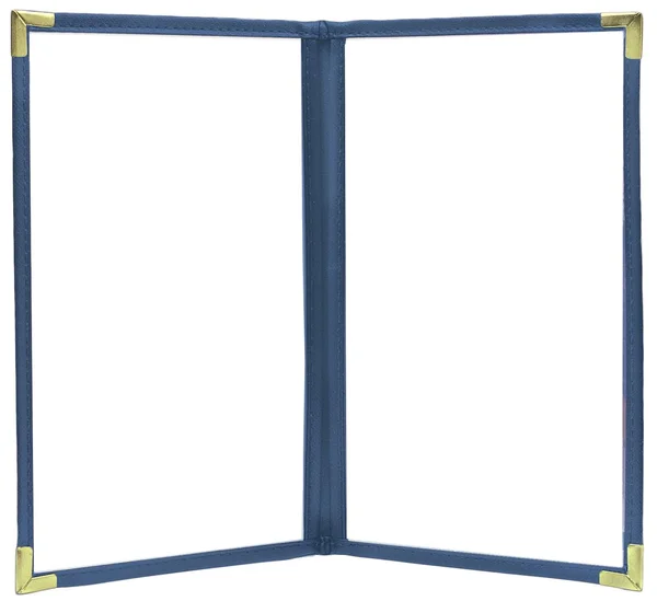 (Pkg of 10) Double Pocket Cafe Menu COVER - 8絰11, Blue
