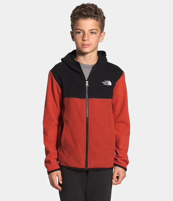 The North Face Boys& Glacier Full Zip Hoodie - Large - Ketchup Red