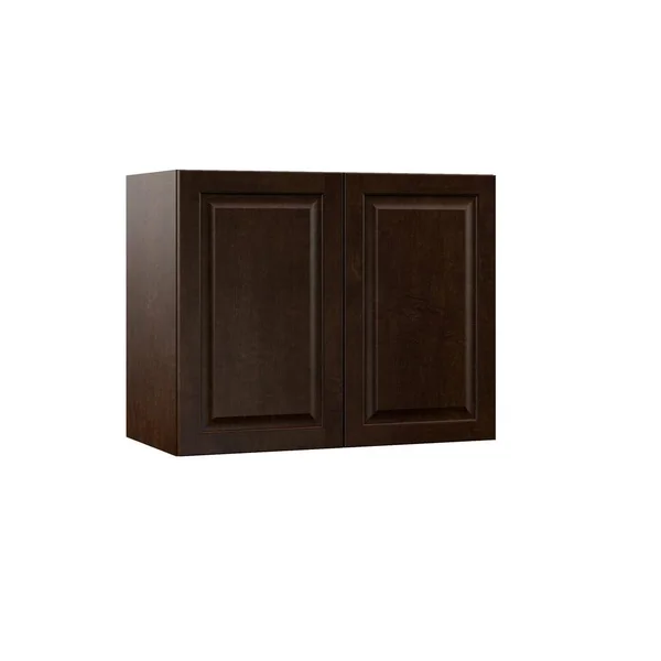 Hampton Bay Designer Series Gretna Assembled 30x24x15 in. Wall Kitchen Cabinet in Espresso - Brown