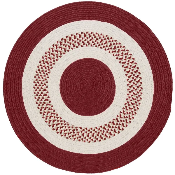 Colonial Mills Flowers Bay Red 4&x6& Oval Rug