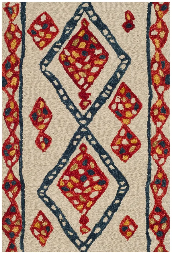 Safavieh Aspen APN702A 2&3x22 x 7&0x22 Runner Ivory, Multi Area Rug