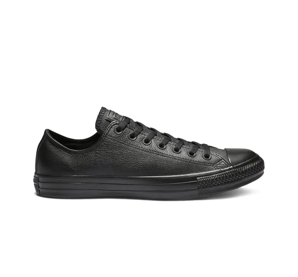 Converse Chuck Taylor All Star Leather Ox (Black Mono) Shoes