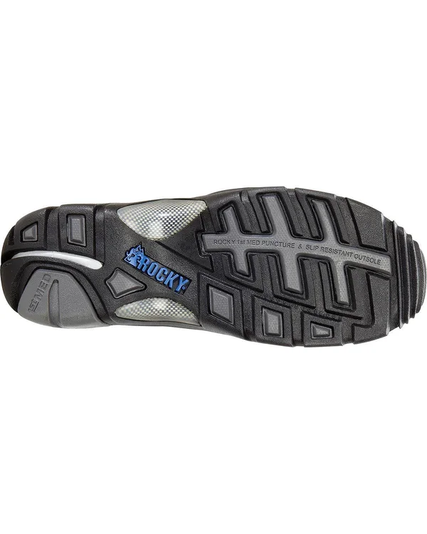 Rocky 1st Med Carbon Fiber Toe Side Zip Waterproof Boots (Black)