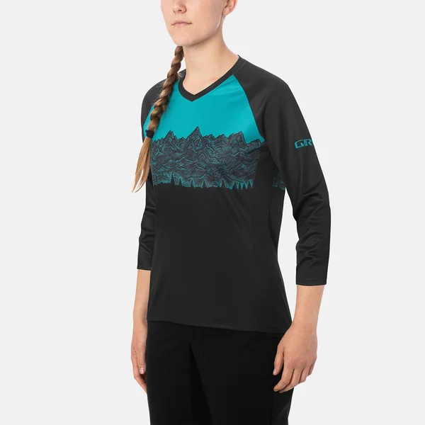 Giro Roust 3/4-Sleeve Jersey - Women's Black Ews - Xs