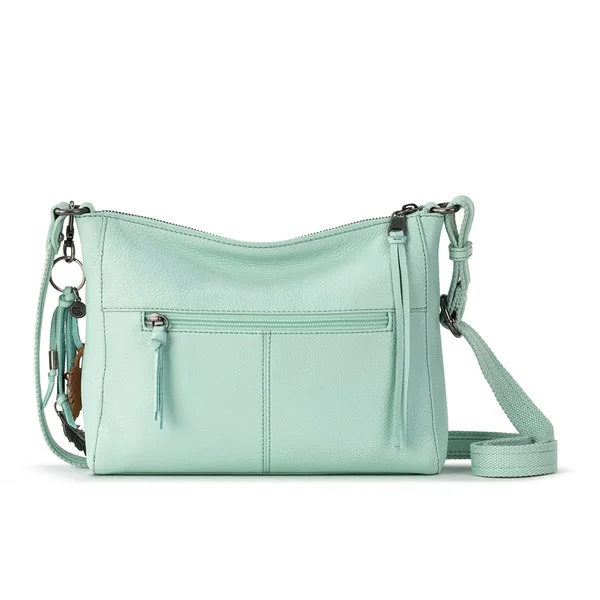 The Sak Alameda Leather Crossbody - Honeydew Mandala Perforated