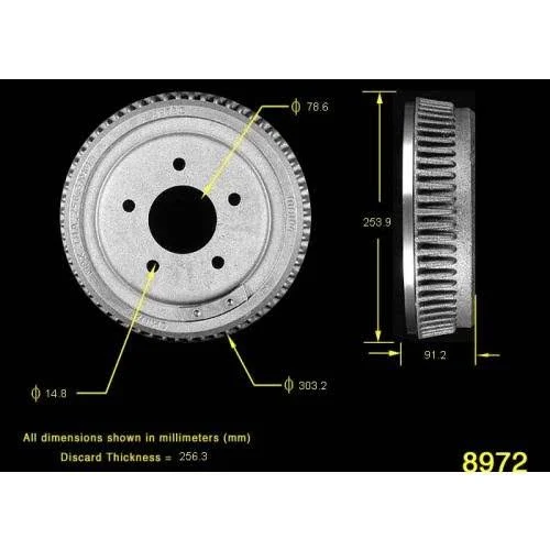 Prostop Brake Drum (8972G)