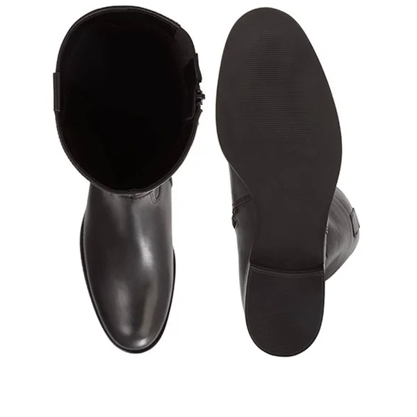 Slim Fit Brook Leather Riding Boots (GAB28507) by Gabor Black - Us: 9.5/ UK: 7.5/ EU: 40.5