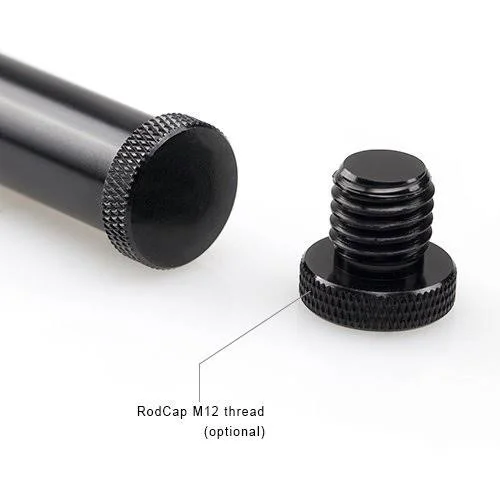 SmallRig Black Aluminum Alloy 15mm Rod - 10cm 4 inch (Pair Pack) 1049