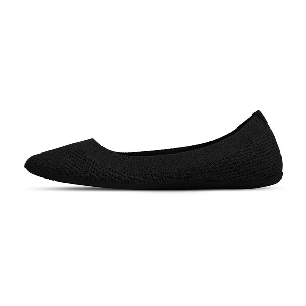 Allbirds Women's Tree Flats, Jet Black, Size 6.5