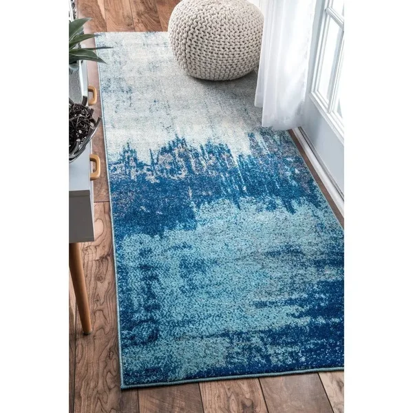 nuLOOM Alayna Black 9 ft. x 12 ft. Abstract Area Rug