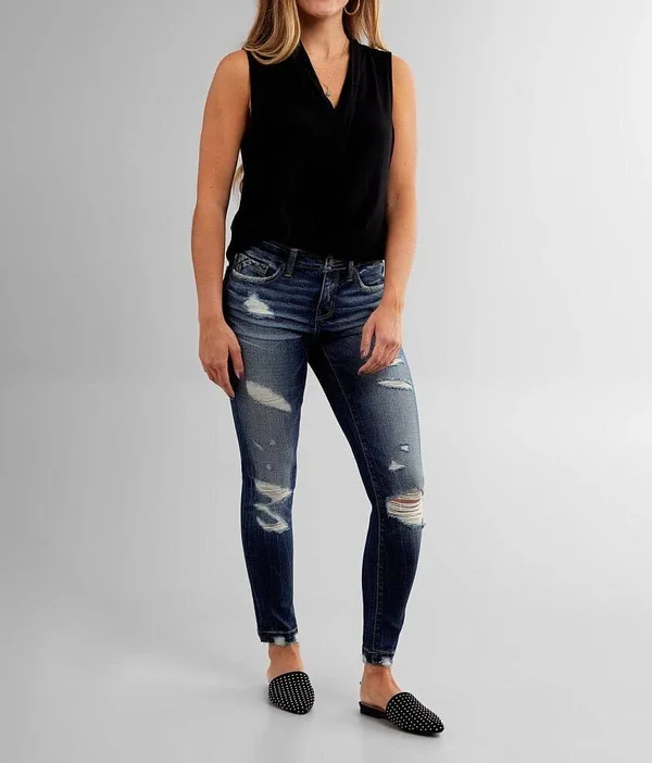 Buckle Black Fit NO. 53 Mid-Rise Ankle Skinny Jean - Blue 24/30 - Women