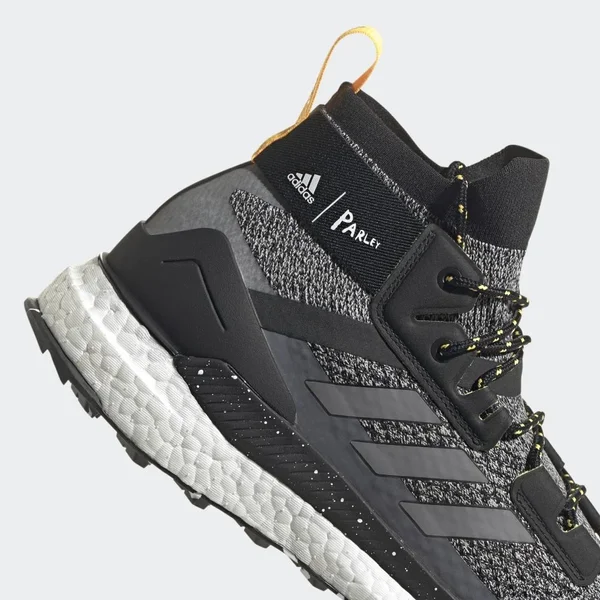 Adidas Terrex Free Hiker Parley Hiking Shoes - Men's - Core Black - White, Solar Gold - 8
