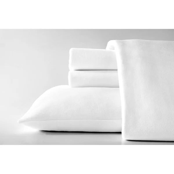 Dormisette Luxury German Flannel Ultra-Soft 6-Ounce Sheets Set White Twin 3 Piece