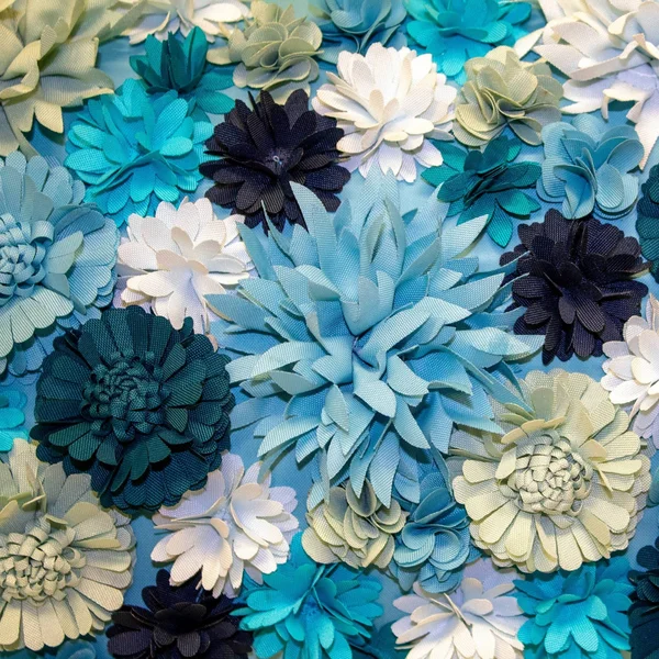 Edie@Home Floral Bouquet Dimensional Indoor & Outdoor Decorative Lumbar Pillow, Blue, 12x20