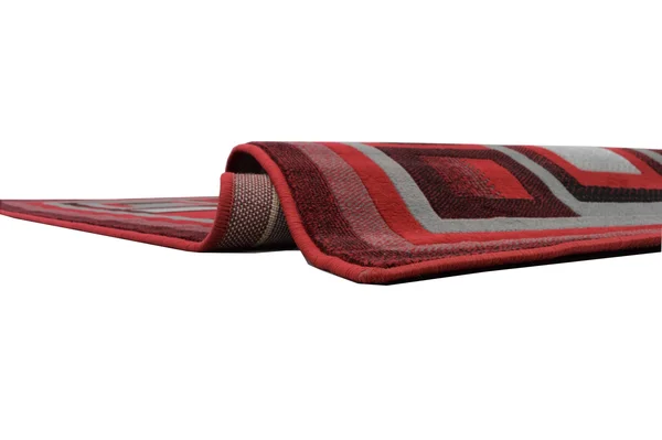 Red Gray and Black Abstract Geometric Area Rug 1.97 by 7.2 Feet