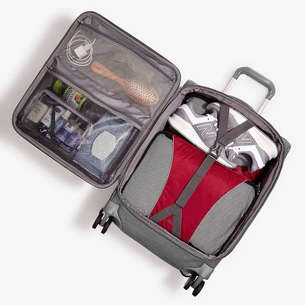 eBags Piazza 22x22 Carry-On Spinner Heathered Graphite