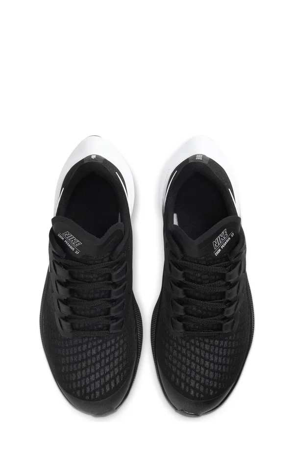 Nike Air Zoom Pegasus 37 GS Running Shoe - Black - 1.5 M