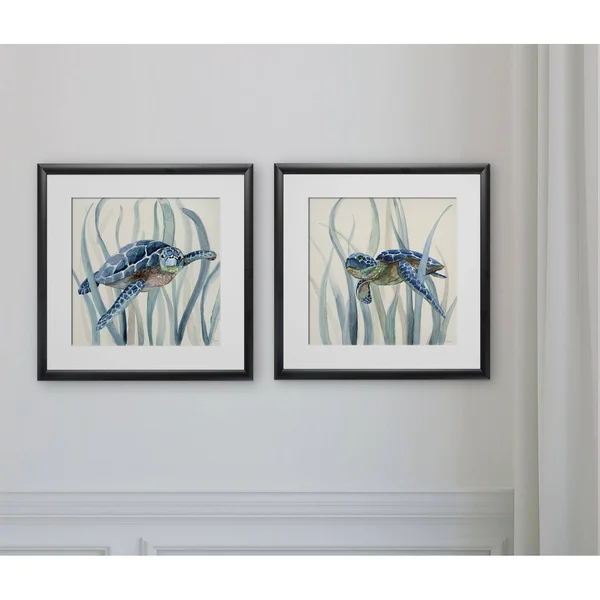 Wexford Home Turtle in Seagrass I -2 Piece Set